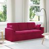vidaXL Sofa Vyno raudona 198 x 78 x 80 cm Aksomas