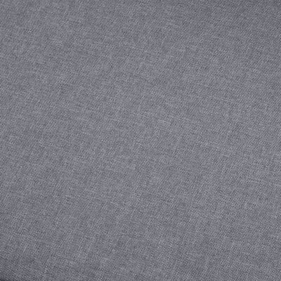 vidaXL Dvivietė sofa, šviesiai pilkos spalvos, audinys