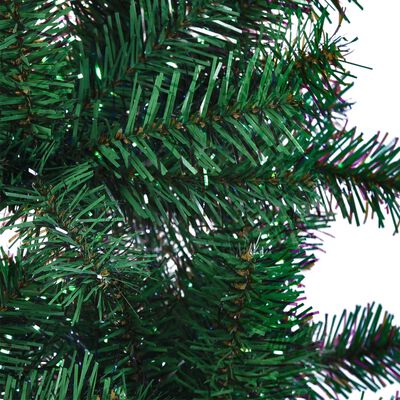 vidaXL Dirbtinė Kalėdų eglutė su spalvotom šakom, žalia, 180cm, PVC