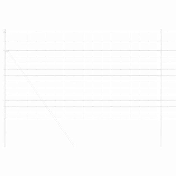 vidaXL Ganyklų tvora Pilka 1.4 x 10 m Plienas