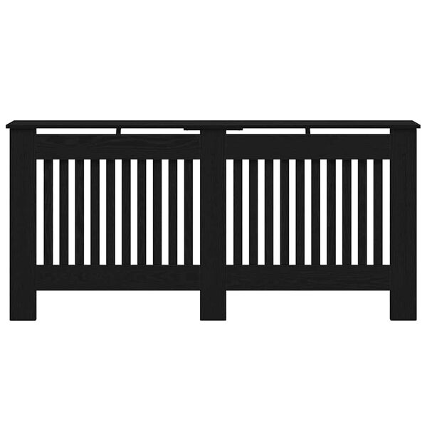 vidaXL Radiatoriaus dangtis Juodas ąžuolas 172 x 19 x 81,5 cm