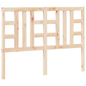 vidaXL Lovos galvūgalis, 141x4x100cm, pu&scaron;ies medienos masyvas