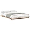 vidaXL Lovos rėmas Ruda 160 x 210 cm Kietos pu&scaron;ies mediena