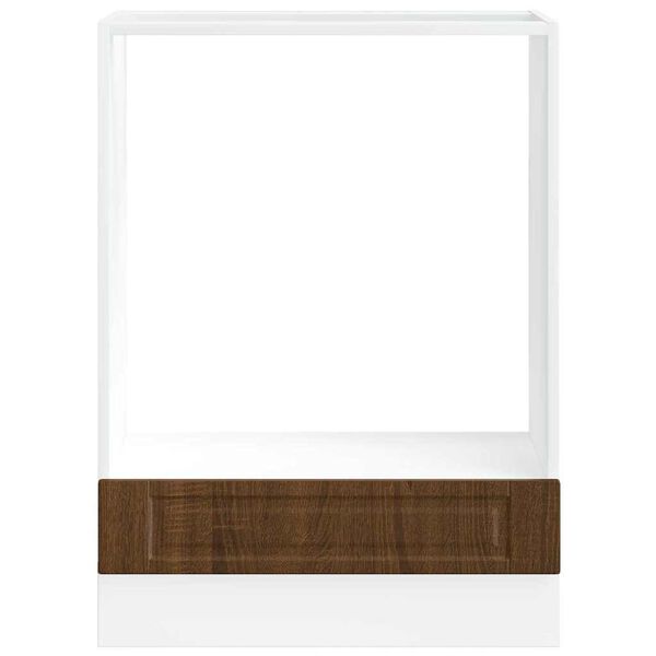 vidaXL Virtuvės spintelė, Porto, ruda ąžuolo, apdirbta mediena