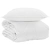 vidaXL Vasaros antklodė su pagalve 2 pcs Balta Mikropluo&scaron;tas