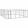 vidaXL Lauko voljeras &scaron;unims, plienas, 36,3m&sup2;