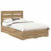 vidaXL Lovos rėmas Amatininkų ąžuolas 120 x 190 cm Apdirbta mediena