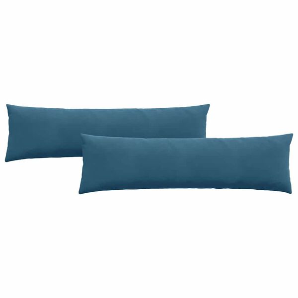 vidaXL Sofa Pagalvės 2 pcs Mėlyna 145 x 40 cm Kordūrinis audinys