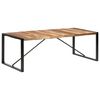 vidaXL Valgomojo stalas, 220x100x75cm, medienos masyvas