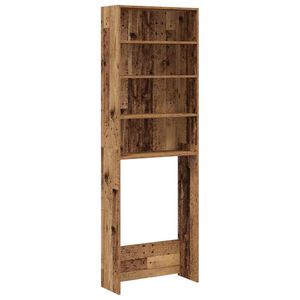 vidaXL Skalbimo ma&scaron;inos spintelė Old Wood 64x24x190 cm