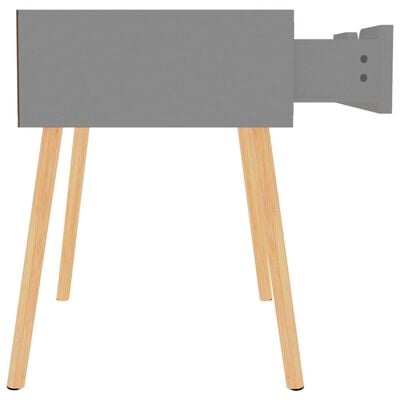 vidaXL Naktinė spintelė, pilkos spalvos, 40x40x56cm, apdirbta mediena