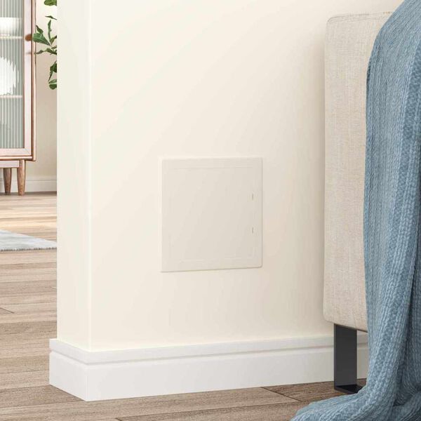 vidaXL Prieigos panelės 2 pcs Balta 15 x 15 cm ABS plastikas