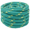 vidaXL Laivo virvė 4 mm 5 m Žalia