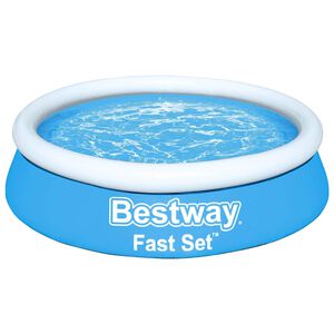 Bestway Fast Set Pripučiamas baseinas, mėlynas, 183x51cm, apskritas