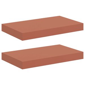vidaXL Sieninė lentyna 2 vnt. Raudona 40 x 23,5 x 3,8 cm