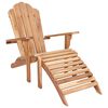 vidaXL Sodo Adirondack kėdė su atrama kojoms Natūrali