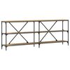 vidaXL Konsolinis stalas Meistrų ąžuolas 200 x 30 x 75 cm