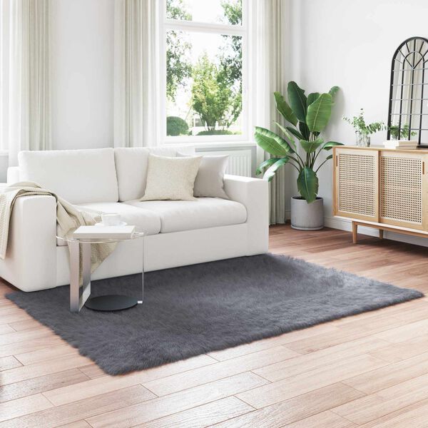 vidaXL Dirbtinio avikailio kilimas Tafalla Antracitas 160 x 230 cm