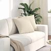 vidaXL Sofa Pagalvės 2 pcs Smėlio 45 x 45 cm audinys