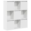 vidaXL Knygų spinta, baltos spalvos, 89x24x101,5cm, apdirbta mediena
