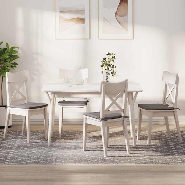 vidaXL Sėdynių pagalvėlės 4 pcs Taupe 40 x 40 x 3 cm audinys