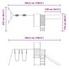 vidaXL Lauko žaidimų aikštelės komplektas, impregnuota pušies mediena