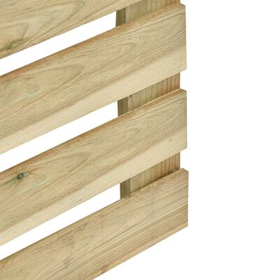 vidaXL Sodo tvoros plokštė, 180x180cm, impregnuota pušies mediena
