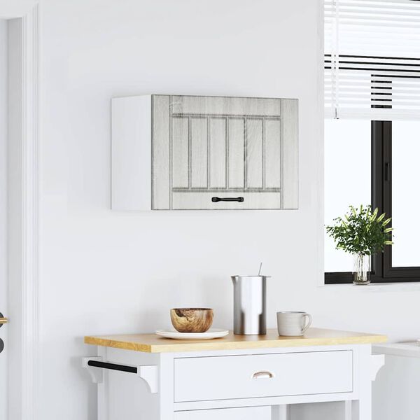 vidaXL Sieninė virtuvės spinta "Lucca" Pilka Sonoma Engineered Wood