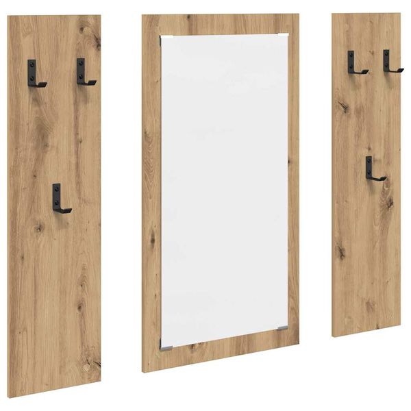 vidaXL Prikabinamas paltas artisano ąžuolo 96 x 1.5 x 90 cm