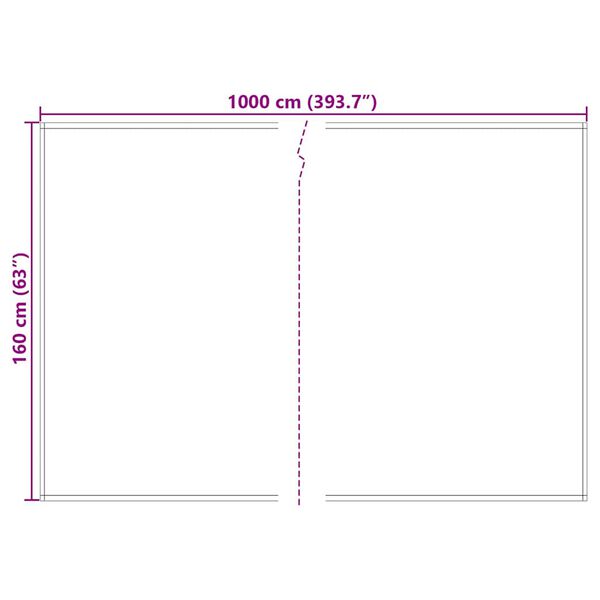 vidaXL Kupolo keitimas Geltonas ir Pilkas 1000 x 160 cm