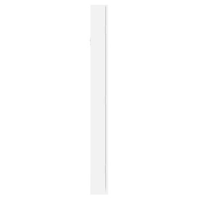 vidaXL Veidrodinė papuošalų spintelė, balta, 37,5x10x106cm, sieninė