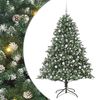 vidaXL Dirbtinė Kalėdų eglutė Žalia 180 cm PVC, plastikas ir plienas