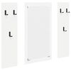 vidaXL Prikabinamas paltas Sieninis Balta 96 x 1,5 x 90 cm