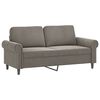 vidaXL Dvivietė sofa, &scaron;viesiai pilkos spalvos, 140cm, aksomas