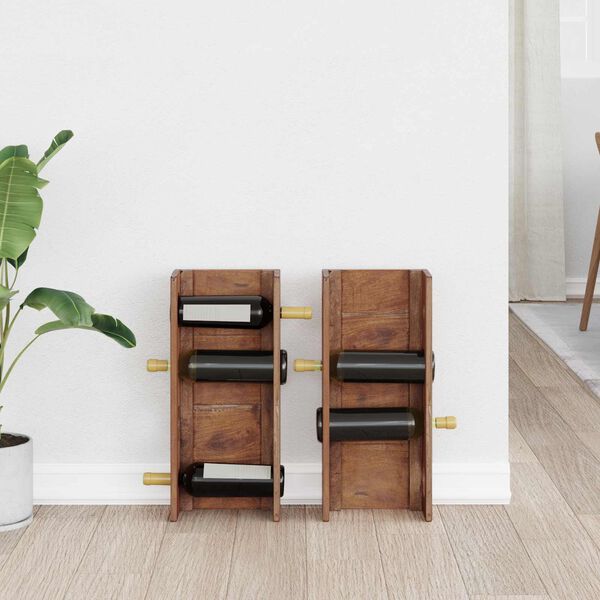 vidaXL Kabykla Ruda 24 x 13 x 54 cm Kietas mahonio mediena