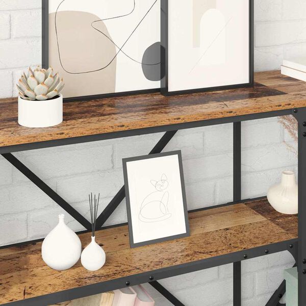 vidaXL Konsolinis stalas Senas medis 180 x 30 x 75 cm Apdirbta mediena