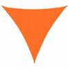 vidaXL Uždanga nuo saulės, oranžinė,3x3x3m, oksfordo audinys, trikampė