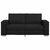 vidaXL Sofa Juoda 180 x 78 x 84 cm audinys