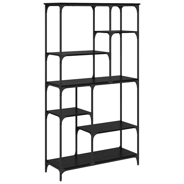 vidaXL Knygų lentyna Juodas ąžuolas 99 x 35,5 x 176 cm