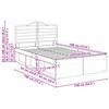 vidaXL Lovos rėmas Senas medis 135 x 190 cm Kietos pu&scaron;ies mediena
