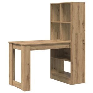 vidaXL Stalas Amatininkų ąžuolas Apdirbta mediena 122 x 67 x 145 cm