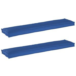 vidaXL Pallet pagalvių rinkinys 2 pcs Karali&scaron;ka mėlyna 180 x 40 x 8 cm