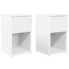 vidaXL Lovos spintelė 2 vnt. Balta 29 x 31,5 x 49 cm Apdirbta mediena