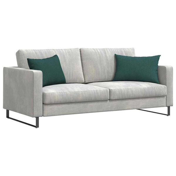 vidaXL Sofa Pagalvės 2 pcs Tamsiai žalia 60 x 40 cm audinys