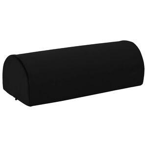 vidaXL Pėdų atrama pagalvė Paprastas Juoda 42 x 18 x 13 cm PU putos