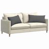 vidaXL Sofa Pagalvės 2 pcs Tamsiai pilka 80 x 40 cm audinys