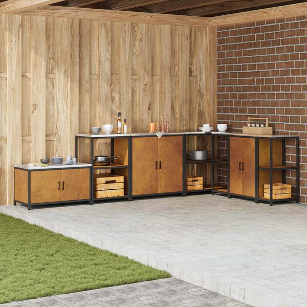 vidaXL Virtuvės saugojimas Rūdijanti 60 x 50 x 92 cm Plienas