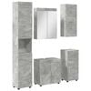 vidaXL Vonios baldų rinkinys TULUM 5 pcs Betono pilka 60 x 34 x 63 cm