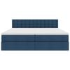 vidaXL Saugos lova su čiužiniu Mėlyna 180 x 200 cm Dirbtinė oda
