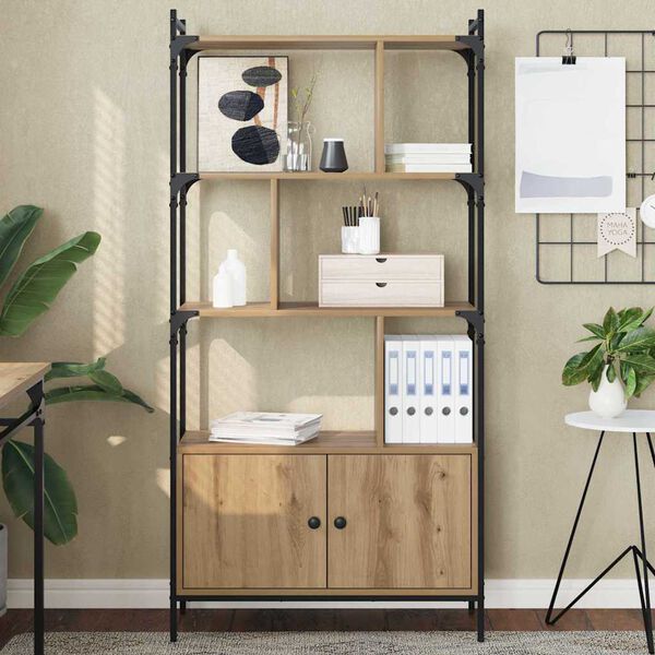 vidaXL Knygų lentyna Apdirbta mediena